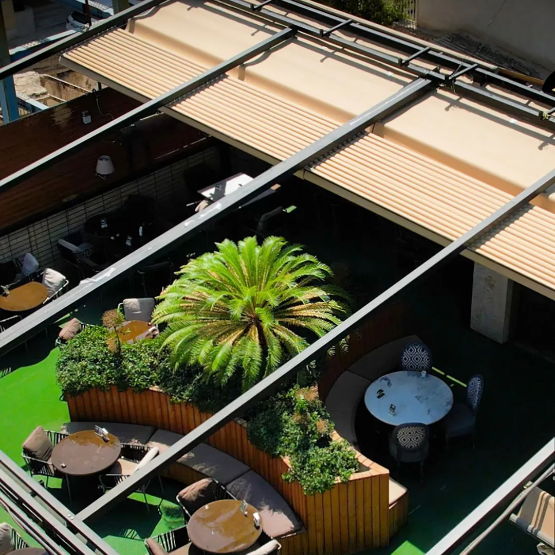 سقف متحرک کافه رستوران اپتیموس پلاس